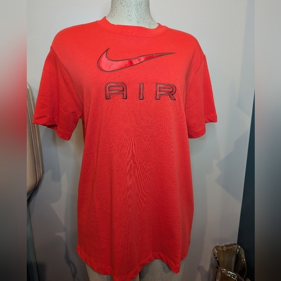 Rare Nike Air Woman's oversized heavy cotton t shirt Sz S fits M/L - Picture 7 of 10